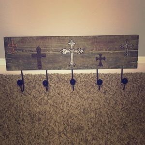 Wooden Cross Hanger
